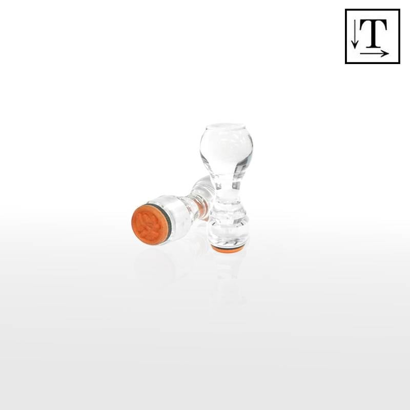 オーダーメイド印 アクリル台ゴム印 丸型 赤ゴム 黒ゴム トップスター台（印面サイズ：35mm丸）テキスト入稿タイプ