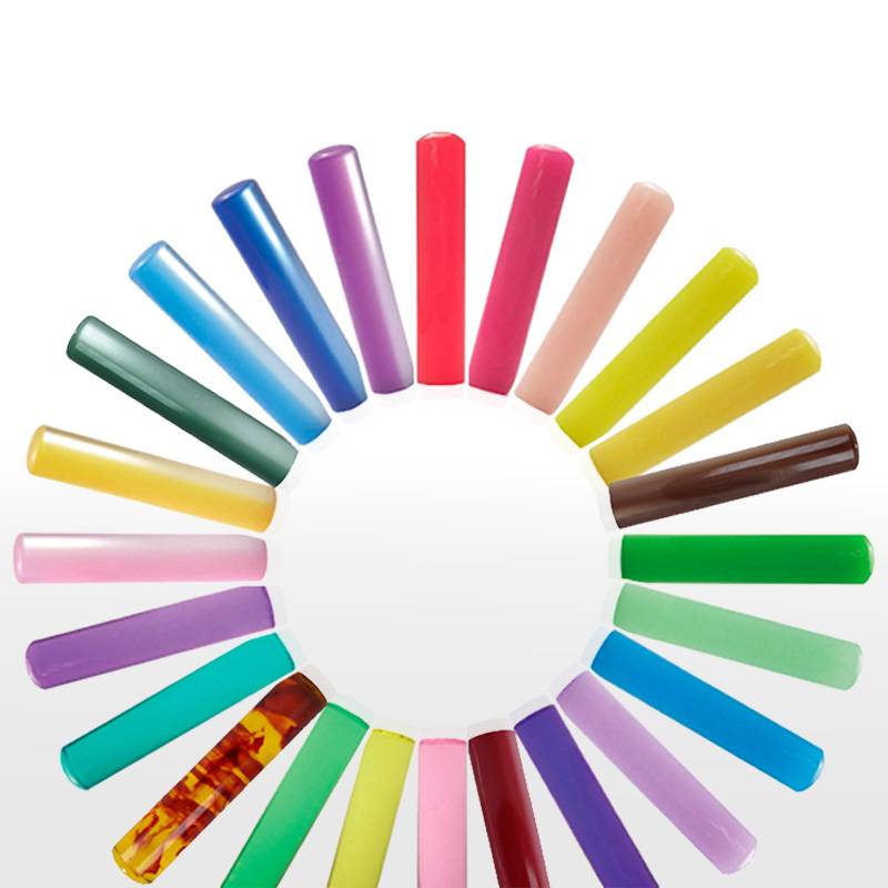 印鑑　はんこ　オシャレ カラー印鑑（認め印・銀行印）印面サイズ12.0ミリ