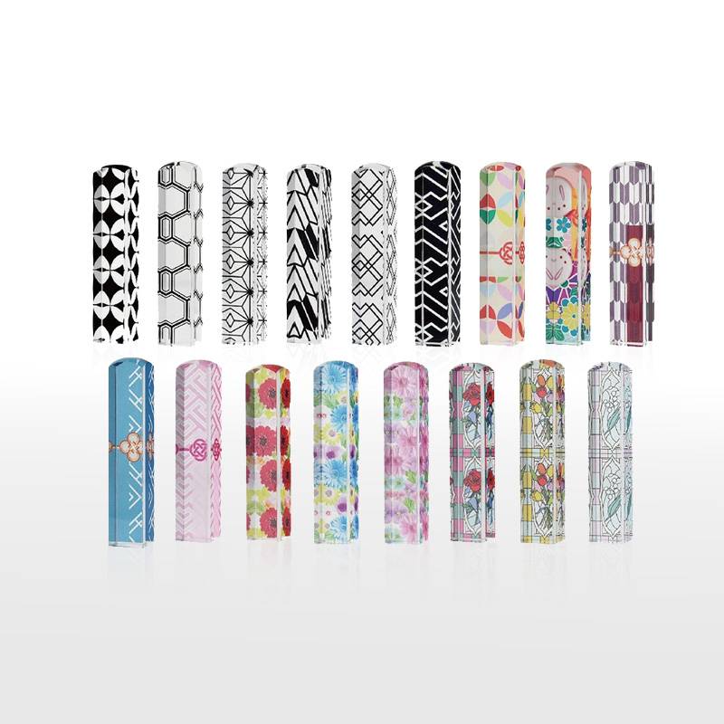 【SANBY】サンビー縁起はんこ 落款印 角印 印袋セット 12mm角 専用印袋付き 姓名印 角印