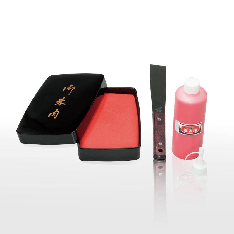 【SANBY】サンビー 寺院用朱肉セット スポンジ朱肉セット 小 (朱の油・ヘラ付き) 奉納印 御朱印帳 朱印