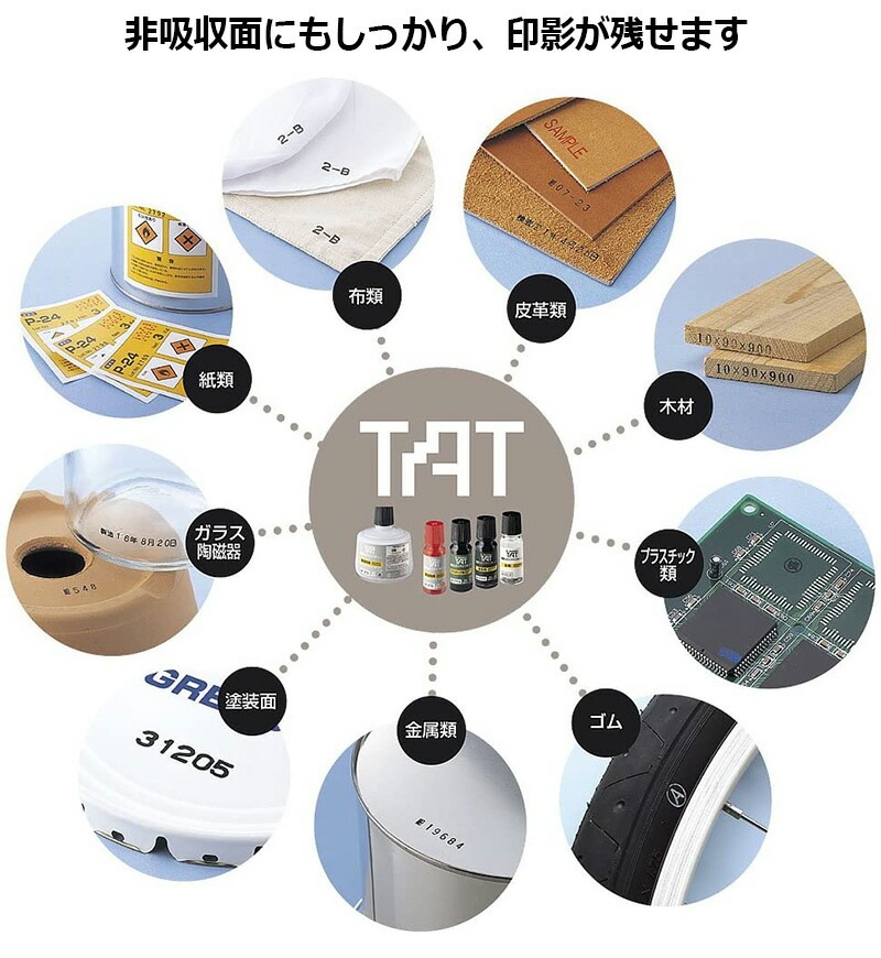 【シヤチハタ】 強着スタンプ台 タート(金属用) 特大形 ATMN-4-K