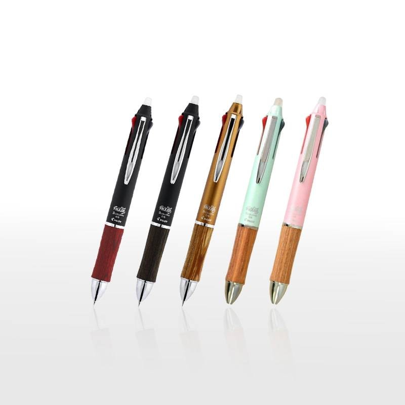 【PILOT】パイロット 消せる3色ボールペン 消えるボールペン フリクションボール3 ウッド【極細 0.5mm】