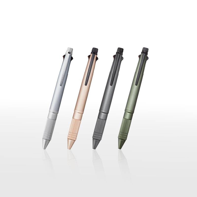 【三菱uni】 ジェットストリーム 多機能ペン 4&1 Metal Edition　メタルエディション【極細 0.5mm】