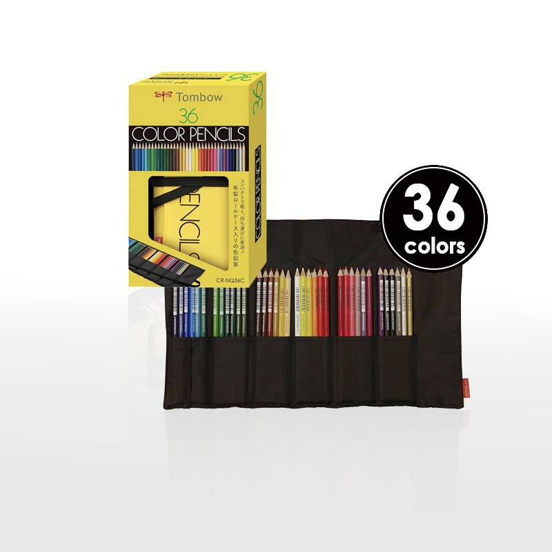 トンボ鉛筆 ロールケース入色鉛筆 NQシリーズ 36色セット CR-NQ36C