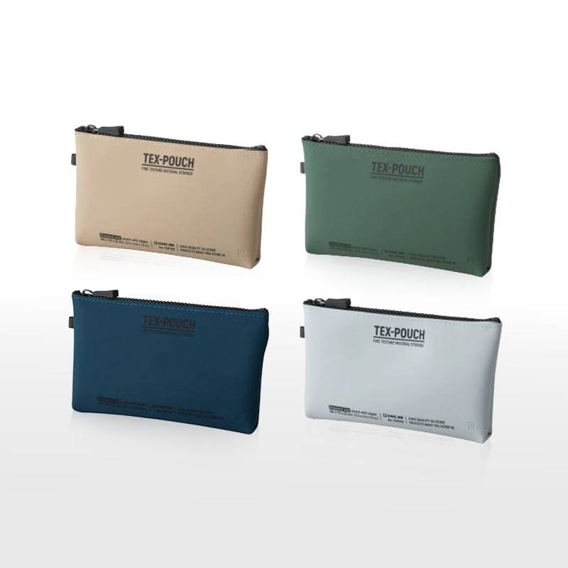 「2個以上メール便不可」【KING JIM】キングジム TEX-POUCH テクスポーチ スタンダードサイズ 全4色 TXP100 小物入れ 収納ケース ポーチ バッグインバッグ