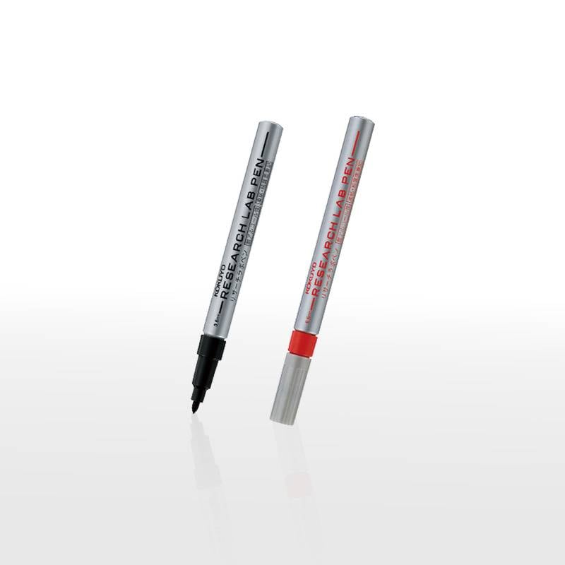 【KOKUYO】コクヨ リサーチラボペン（耐アルコール性タイプ）0.6mm細字 10本セット マイクロチューブ シャーレ