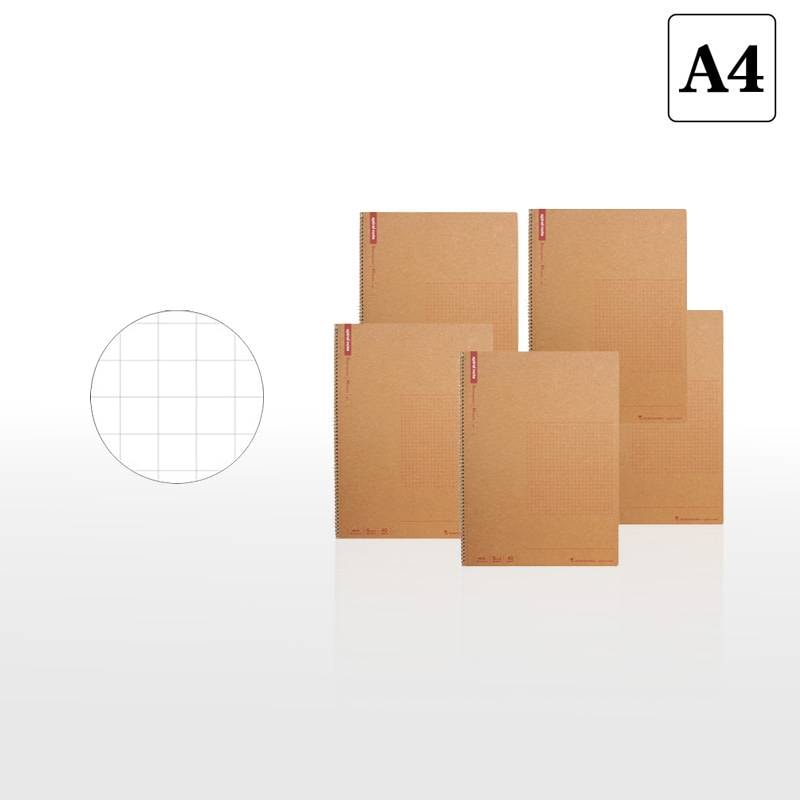 maruman マルマン スパイラルノート ベーシック A4 N245 5mm方眼 40枚 5冊セット