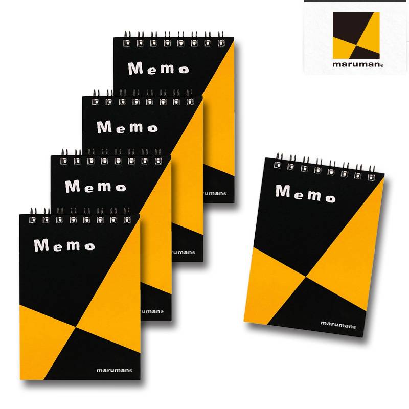 【マルマン】メモ　メモノート　A7 5冊セット　N659　方眼　切り取りミシン目入り　メモ帳