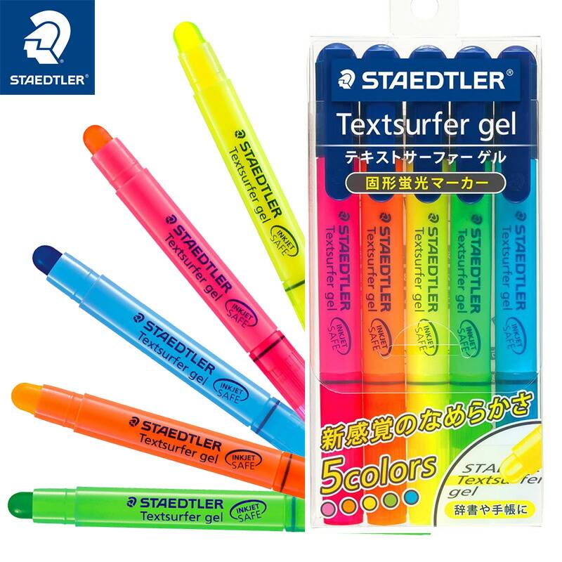 【STAEDTLER】ステッドラー 264-S PB5　テキストサーファーゲル カラーペン 5色セット