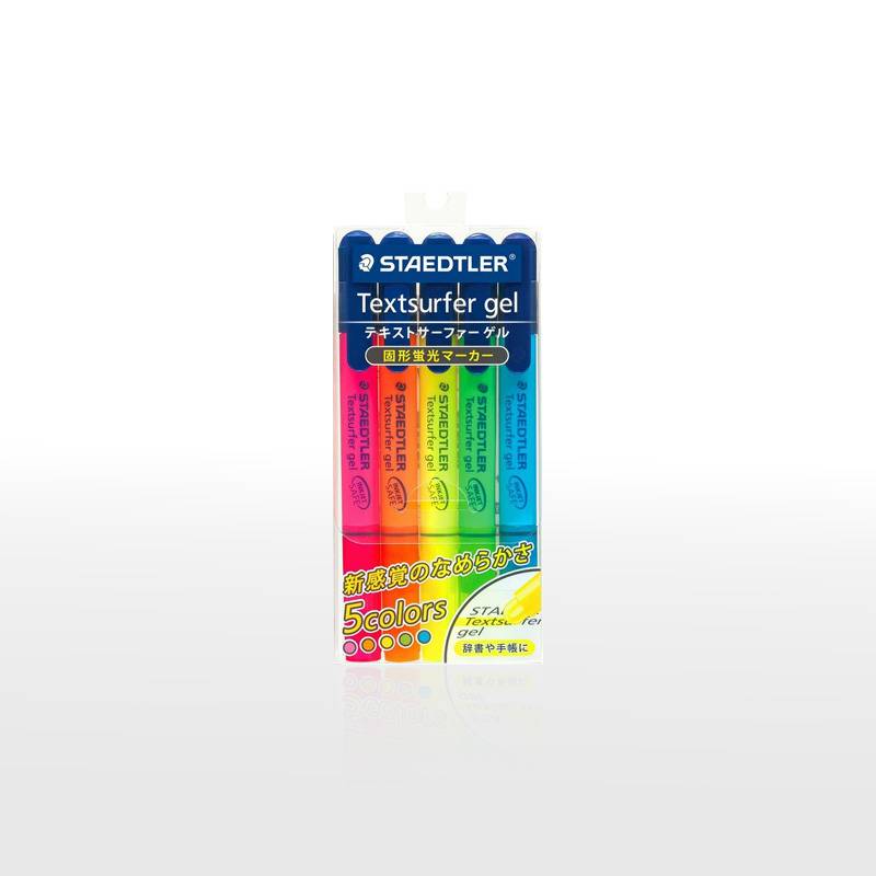 【STAEDTLER】ステッドラー 264-S PB5　テキストサーファーゲル カラーペン 5色セット