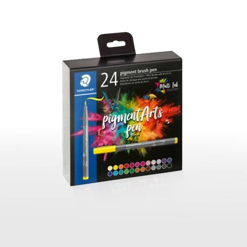 【STAEDTLER】ステッドラー 水性ペン ピグメントブラッシュペン 24色 1セット 371 C24 筆ペン カラーペン
