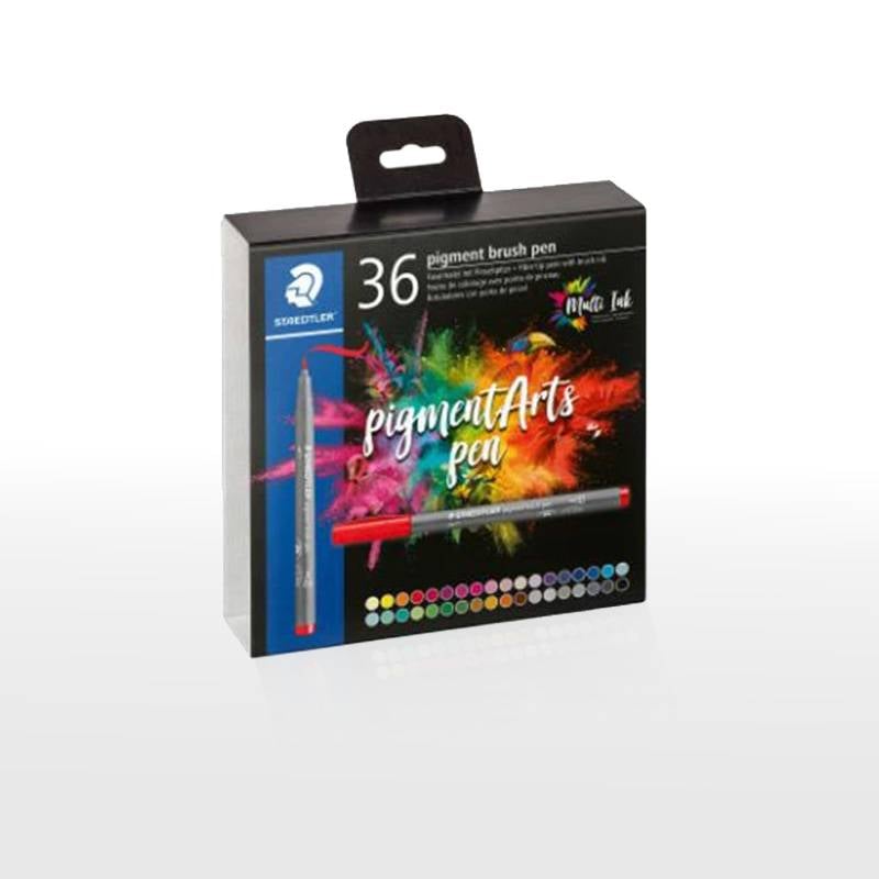 【STAEDTLER】ステッドラー 水性ペン ピグメントブラッシュペン 36色 1セット 371 C36 筆ペン カラーペン