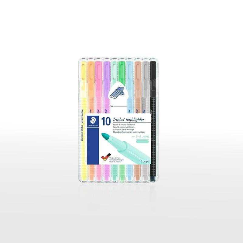 【STAEDTLER】ステッドラー トリプラス ハイライターペン 10色セット 362 CSB10 1～4mm カラーペン