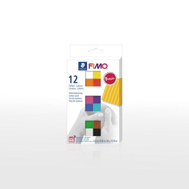 【STAEDTLER】ステッドラー FIMO フィモソフト マテリアルパック 12色セット クレイ粘土 樹脂粘土(ポリマークレイ) オーブンクレイ