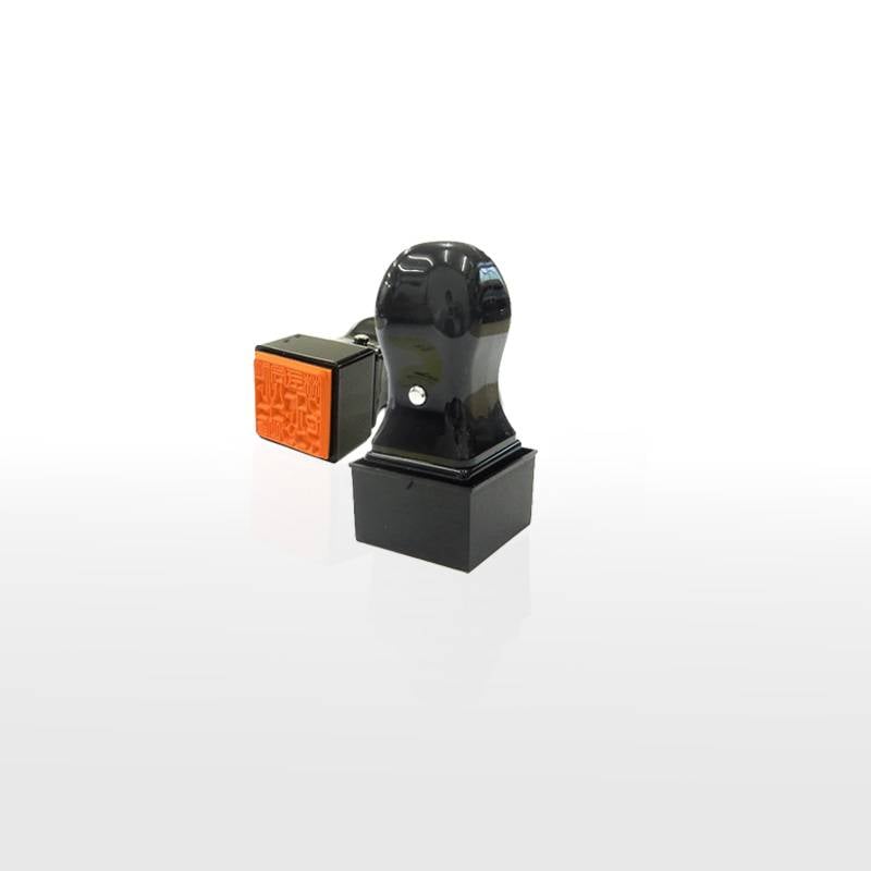 オーダーメイド印 ゴム角印 赤ゴム8号（印面サイズ：24×24mm）テキスト入稿タイプ T角ゴム印 T角ホルダー