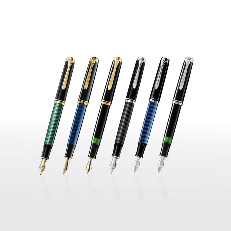 【Pelikan】ペリカン 万年筆 スーベレーン M800 M805　吸入式  化粧箱入りボトルインク付　保証書付