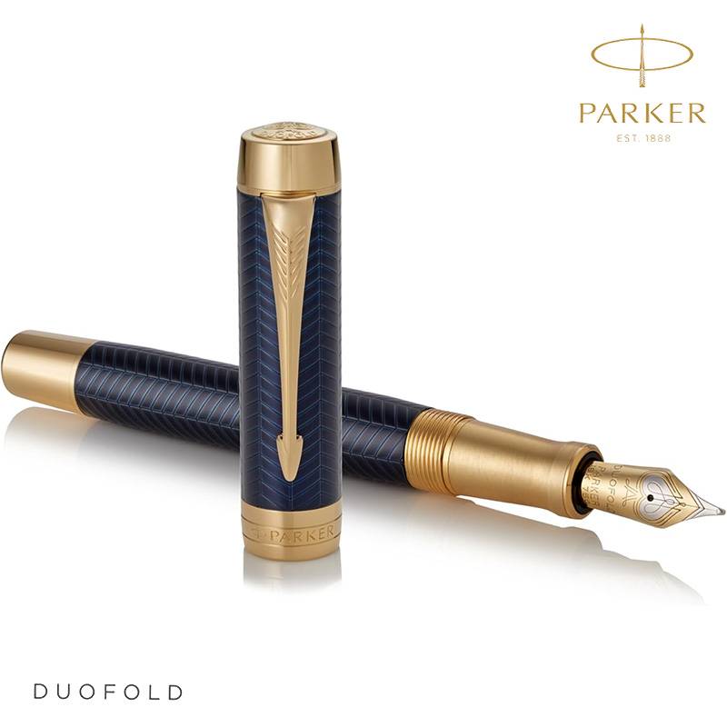 PARKER(パーカー)  DUOFOLD デュオフォールド プレステージ ブルーシェブロンGT センテニアル 万年筆