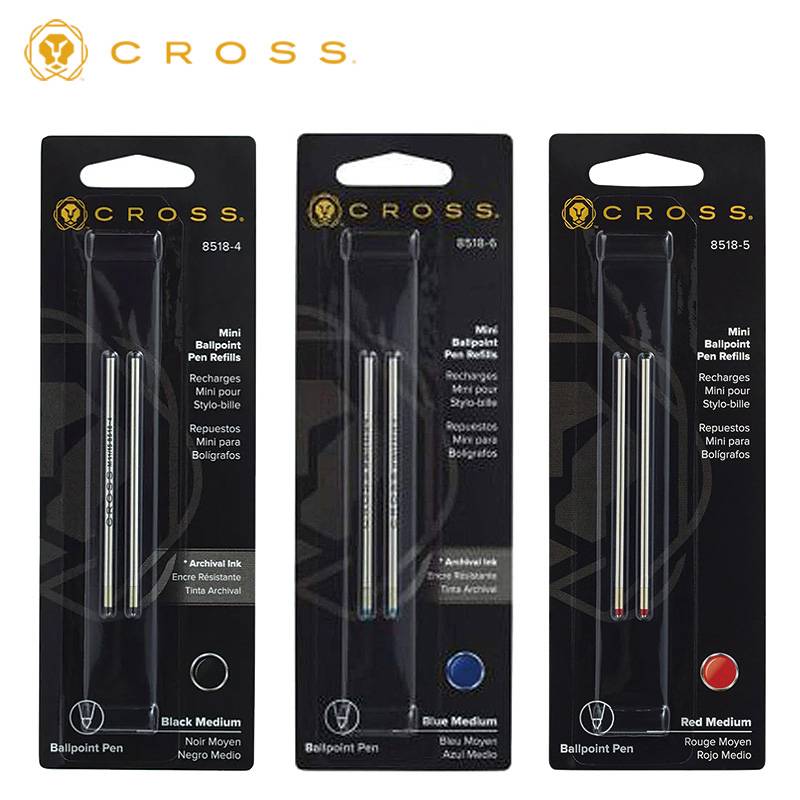 【CROSS】クロス ボールペン替芯 (テックスリー) リフィル M(中字) 全3色
