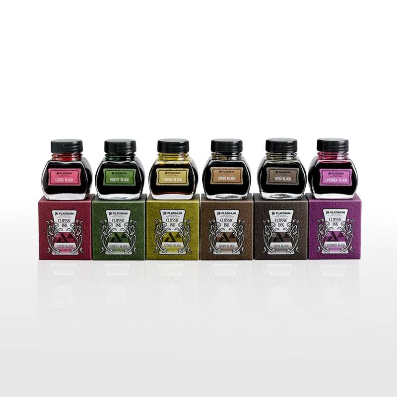 【PLATINUM】プラチナ　ボトルインク クラシックインク 万年筆用 水性染料インク 全6カラー