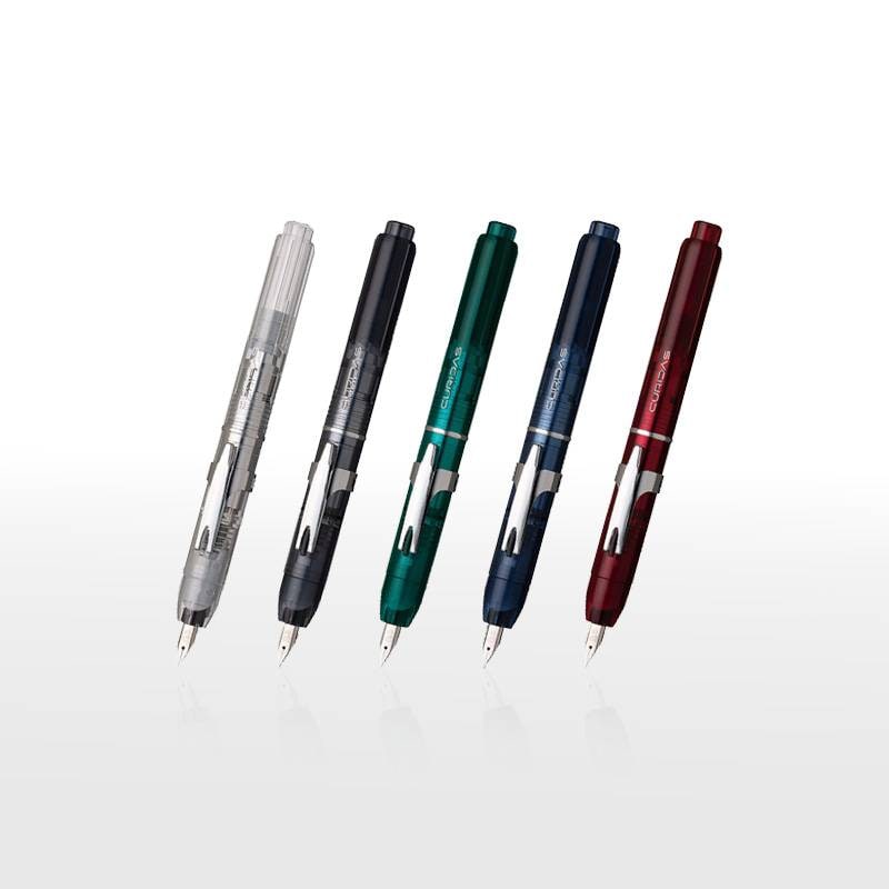 【PLATINUM】プラチナ キュリダス　ノック式 キャップレス 万年筆　PKN-7000 (極細字・細字・中字) PKN-7000　全5色