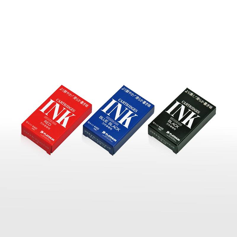 【PLATINUM】プラチナ万年筆 万年筆用 インキカートリッジ 10本入り カートリッジインク SPSQ-400