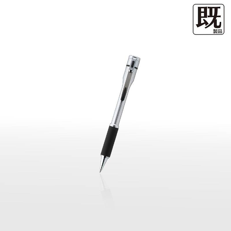 【シヤチハタ】 ネームペン キャップレスS（シルバー単色） 既製品  印鑑付きボールペン