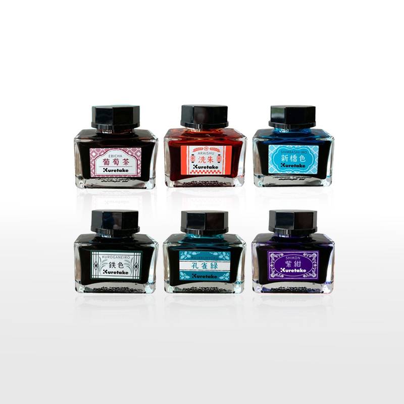 【Kuretake】呉竹 ink-cafe 明治のいろ ボトルインク 20ｇ 全6カラー