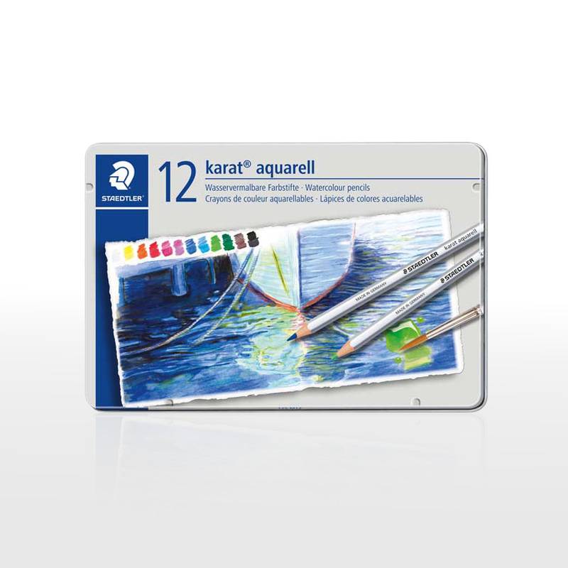【STAEDTLER】ステッドラー カラト アクェレル水彩色鉛筆 12色セット 125 M12