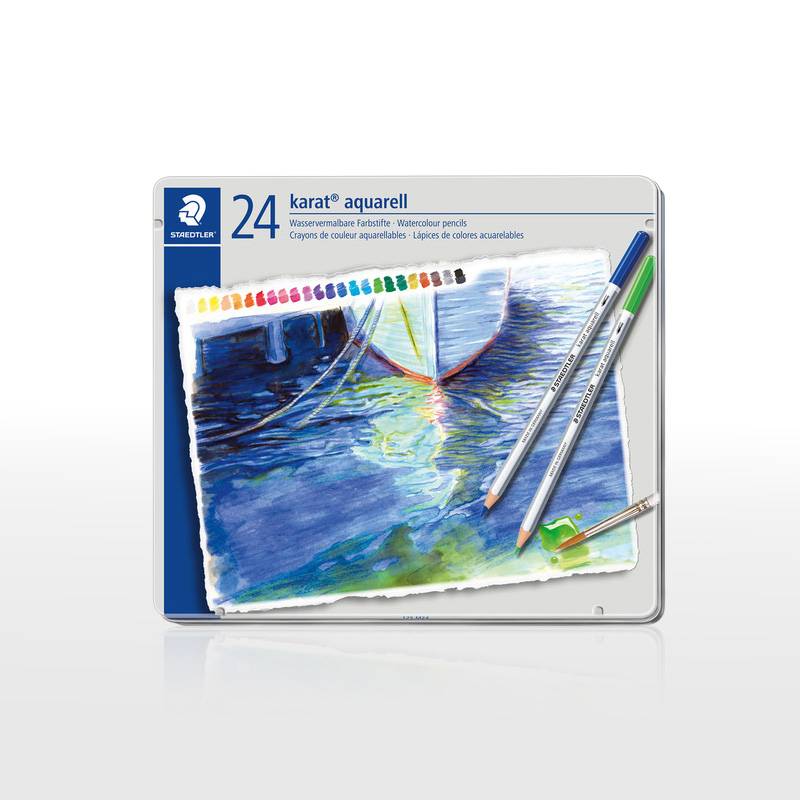 【STAEDTLER】ステッドラー カラト アクェレル水彩色鉛筆 24色セット 125 M24