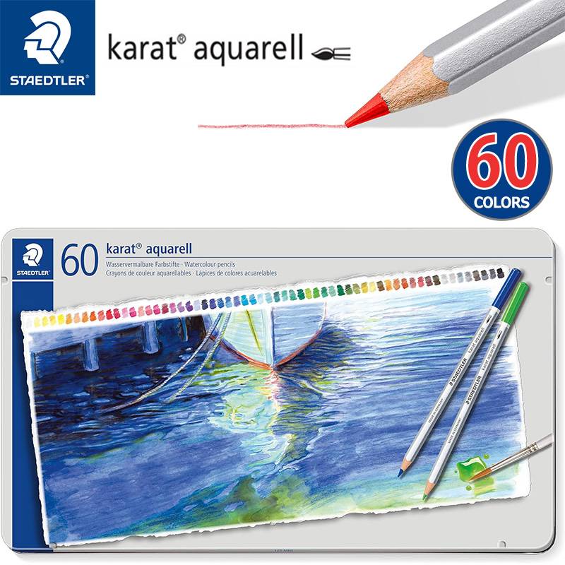 【STAEDTLER】ステッドラー カラト アクェレル水彩色鉛筆 60色セット 125 M60
