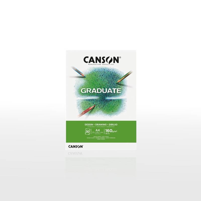 【CANSON】キャンソン グラジュエイト スケッチブック ドローイング ホワイトペーパー A4 C400110365 30枚 ※3冊までメール便可
