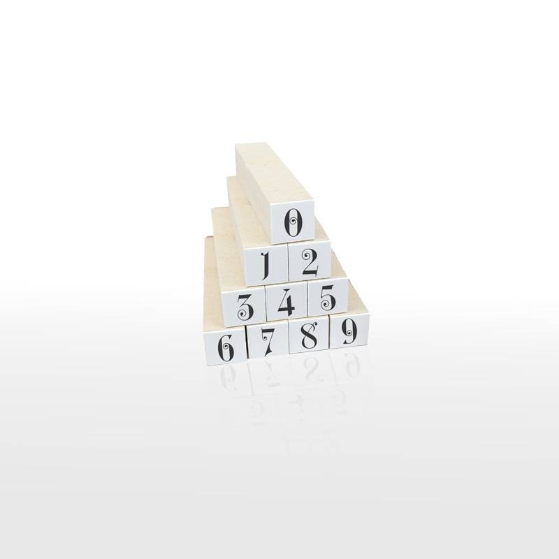 数字スタンプ10個セット3 SMALL（印面サイズ：9×9mm）スケジュールスタンプ ハンコ かわいい おしゃれ