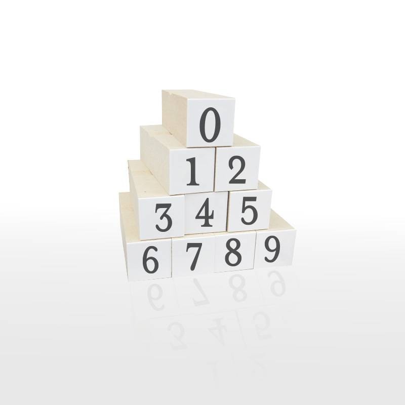 数字スタンプ10個セット6 BIG（印面サイズ：15×15mm）スケジュールスタンプ ハンコ かわいい おしゃれ