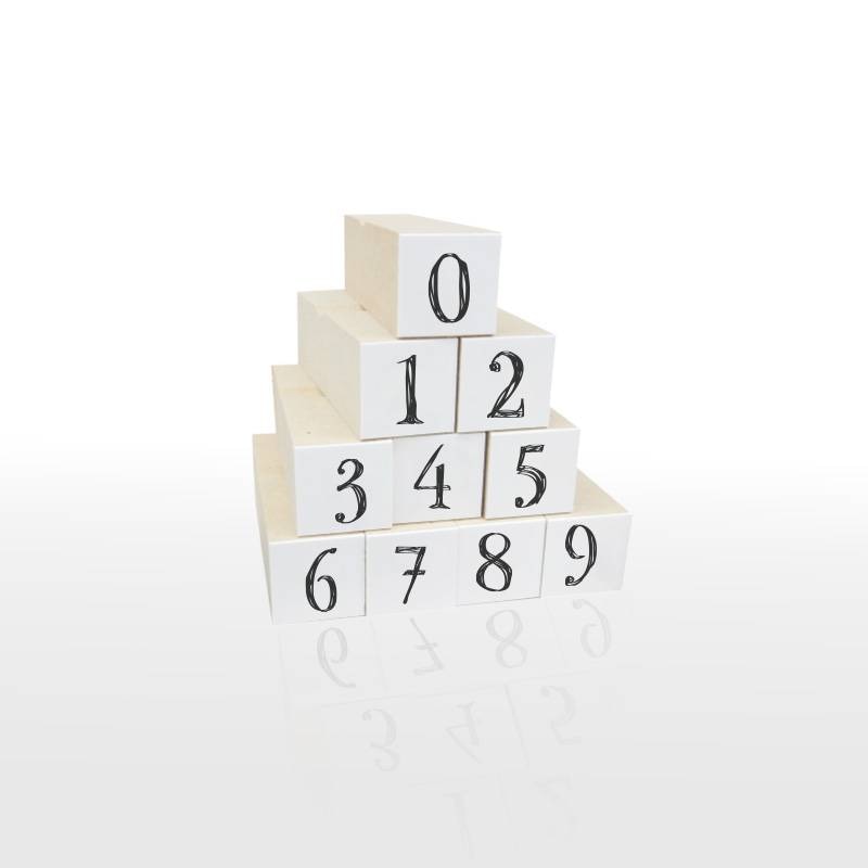 数字スタンプ10個セット4 BIG（印面サイズ：15×15mm）スケジュールスタンプ ハンコ かわいい おしゃれ