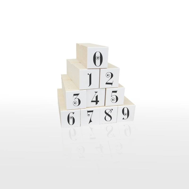 数字スタンプ10個セット3 BIG（印面サイズ：15×15mm）スケジュールスタンプ ハンコ かわいい おしゃれ