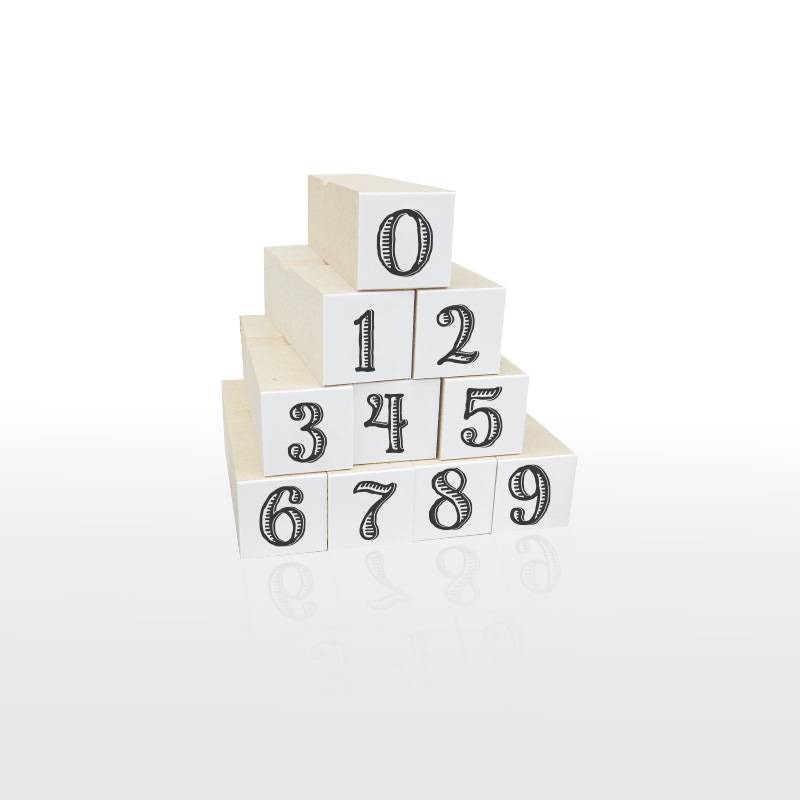 数字スタンプ10個セット1 BIG（印面サイズ：15×15mm）スケジュールスタンプ ハンコ かわいい おしゃれ