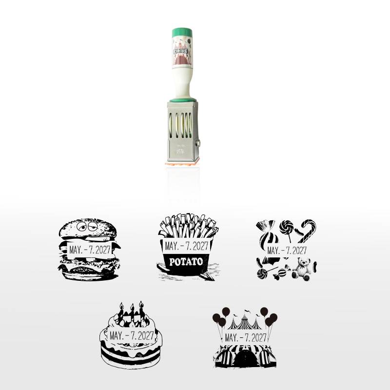 日付スタンプ （印面サイズ：26×26mm）テクノタッチデーター 日付印 スケジュールスタンプ ハンコ かわいい おしゃれ