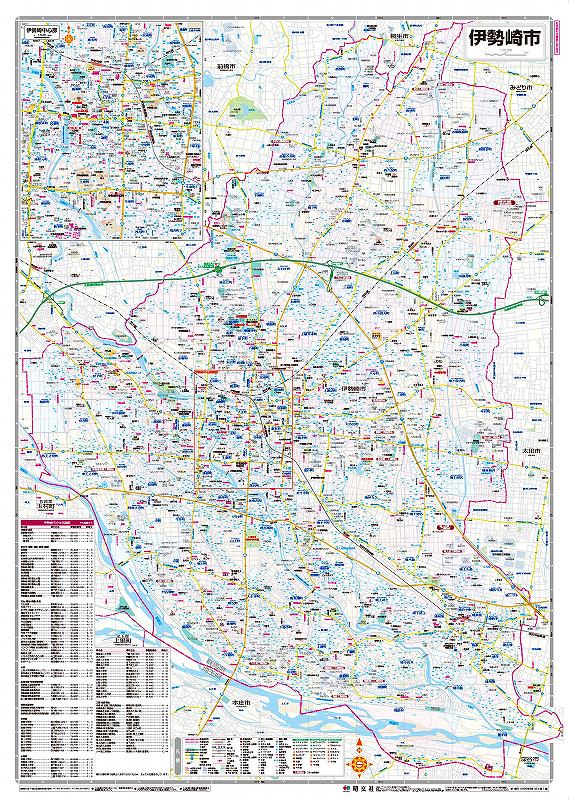 地図 マップルの都市地図 群馬県 伊勢崎市を印刷販売|マップル地図
