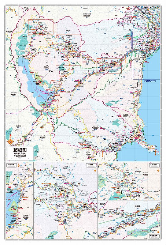都市地図 神奈川県 小田原市・箱根町 大井・中井・湯河原・真鶴町
