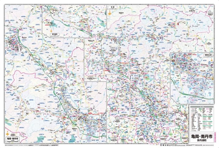 都市地図 京都府 亀岡・南丹市 京丹波町 を印刷販売 | マップル地図