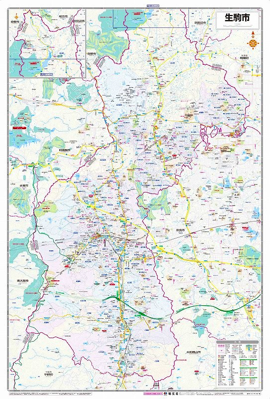 マップルの都市地図 奈良県 生駒市を印刷販売|マップル地図プリント