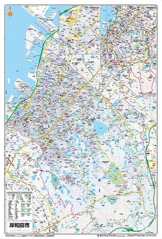 都市地図 大阪府 岸和田市 を印刷販売 | マップル地図プリント