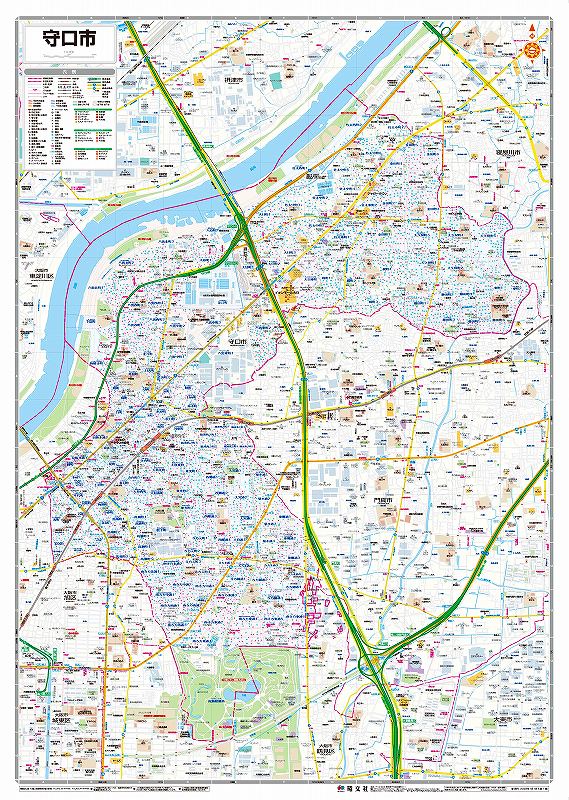 マップルの都市地図 大阪府 守口市を印刷販売|マップル地図プリント