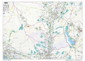 市町村別行政区分地図 静岡県 裾野市 （カラー） を印刷販売