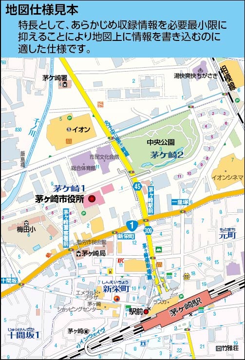 市町村別行政区分地図 滋賀県 草津市 （カラー） を印刷販売