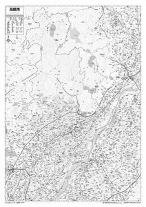 マップルの市町村別行政区分地図 大阪府 高槻市 （カラー）を印刷販売