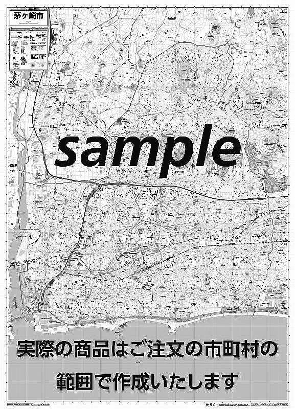 マップルの市町村別行政区分地図 沖縄県 浦添市 （モノクロ）を