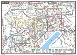 RAIL MAP OF TOKYO AREAɽ̡