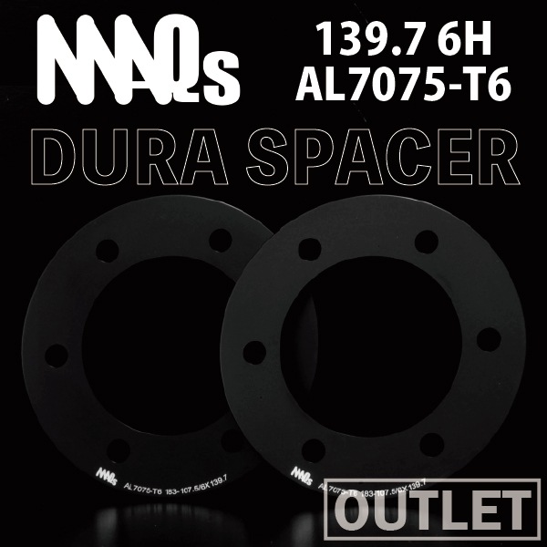 あべさま専用 OUTLET】 139.7 6H 5mm ホイールスペーサー AL7075-T6 MAQs アルミ