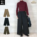 ワイドパンツ 綿100％ ツイル レディース メンズ 大きいサイズ M L LL 3L 4L ウエストゴム ゆったり 体型カバー 春 夏 秋 冬 通年 オールシーズン 男女兼用 オンオフ兼用 きれいめ